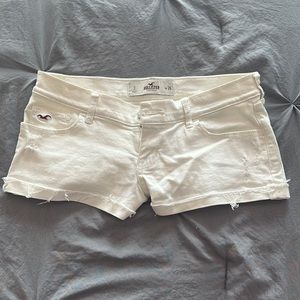 White Hollister Jean Shorts